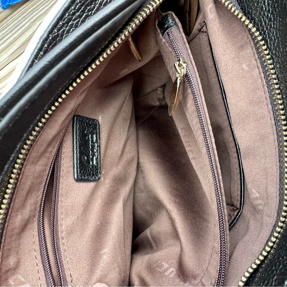 Cluci Leather Purse Womens Shoulder Bag Pebbled Leather White Smooth - Picture 11 of 15